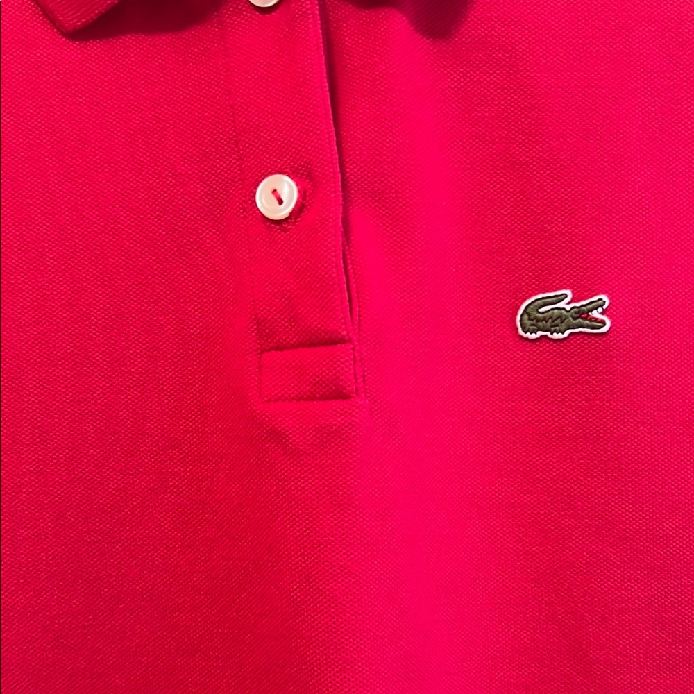 Lacoste Red Polo Shirt - Picture 2 of 4